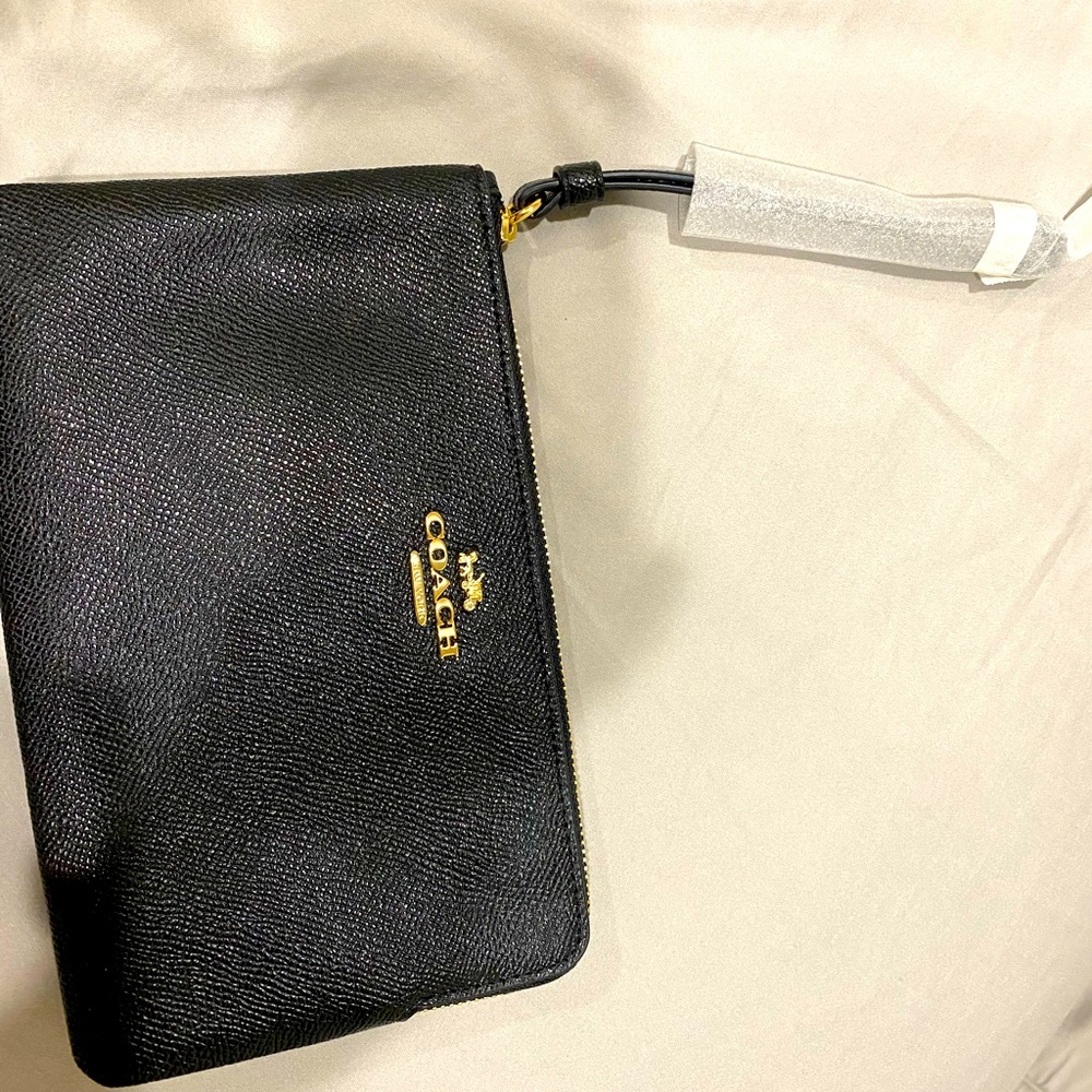 Coach large wristlet- new
